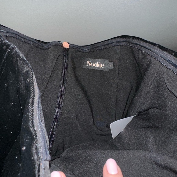 Nookie black velvet mini dress - Picture 5 of 6
